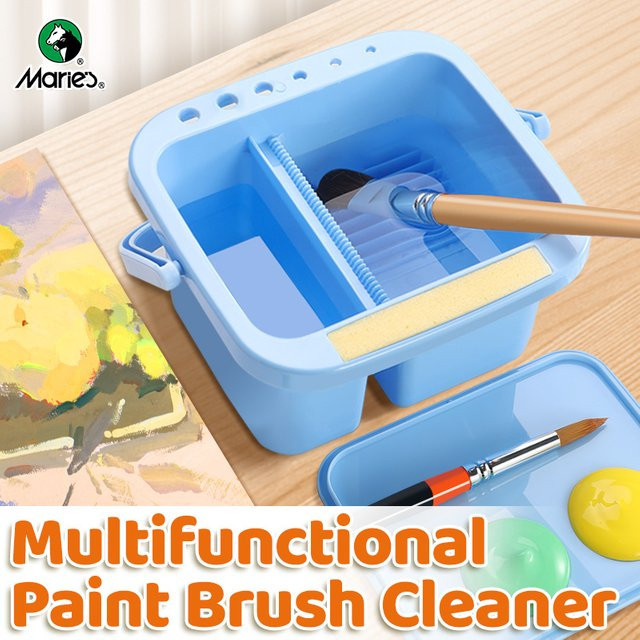 Marie's Blue Paint Brush Cleaner Multifunktions-Malpinsel-Waschtischhalter und Organizer in Blau - Bild 1