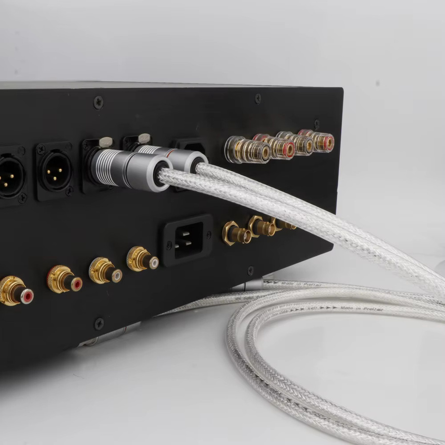 Preffair XLR-Balanced-Kabel aus reinem Sterlingsilber in Silber, Buchse auf Stecker, Audio-Verbindungskabel mit massivem PSS-Kern für Mikrofonverstärker - Bild 5