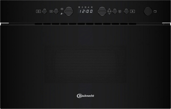 Bauknecht Einbau-Mikrowelle BMN1O2BK in Schwarz mit Dampfunterstützung und LED-Display