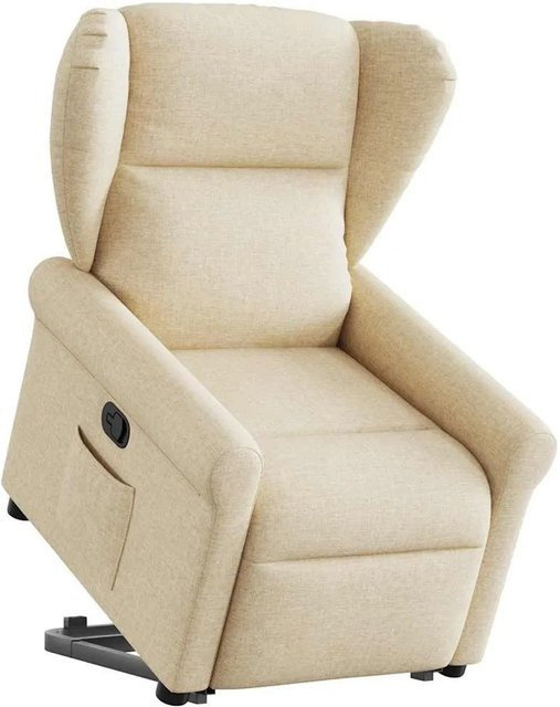 vidaXL Relaxsessel mit Aufstehhilfe in Beige aus Stoff mit integrierter Unterstützung, B/T/H: 72,5 x 100,5 x 57,0 cm - Bild 1