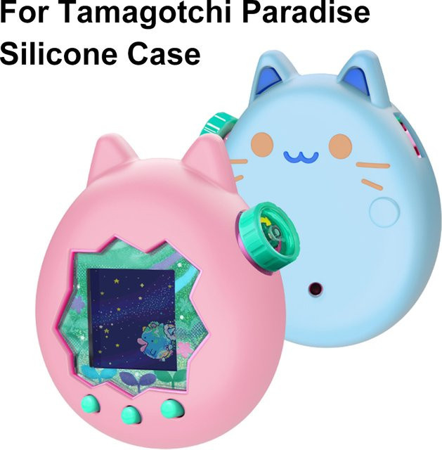 APWIKOGER Silikon Schutzhülle für Tamagotchi Paradise in Pink, Wasserdichte Cartoon Abdeckung als Anti-Drop Zubehör - Bild 1