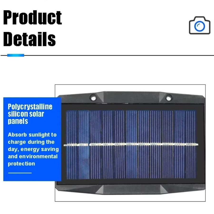ledcbet Solar-Wandleuchten RGB LED Strahler Set, wasserdichte Außenbeleuchtung in Schwarz für Terrasse und Garten - Bild 3