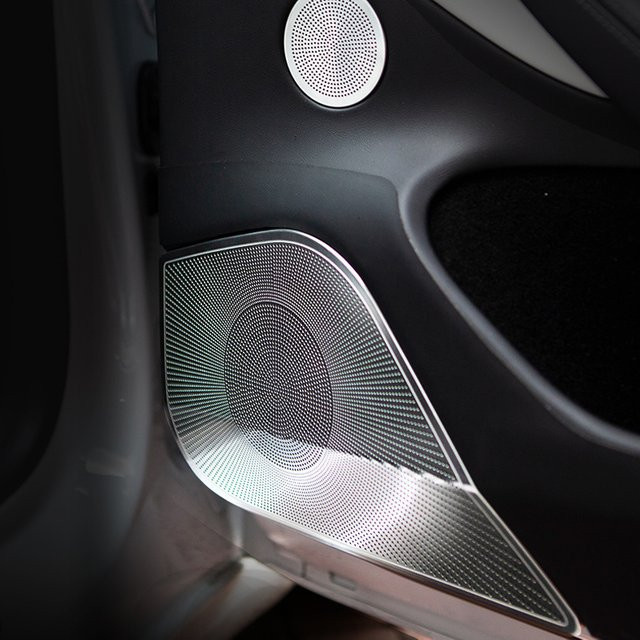 FTMTACC Lautsprecherabdeckung für Tesla Model 3 (2024, 2025) als Audio Protector Styling Aufkleber für vordere und hintere Türverkleidungen - Bild 1