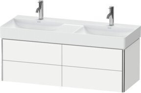 Duravit XSquare Waschtischunterschrank wandhängend in Weiß Matt B: 118,4 cm, T: 46,0 cm, H: 39,7 cm - Bild 1