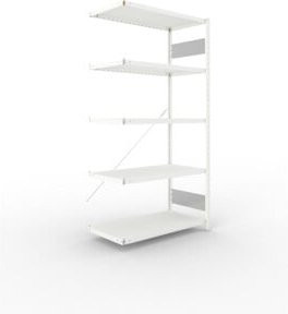 Meta Steckregal CLIP 230 S3 AR Anbauregal mit 5 Böden, lichtgrau, B/T/H: 200 x 100 x 50 cm - Bild 1