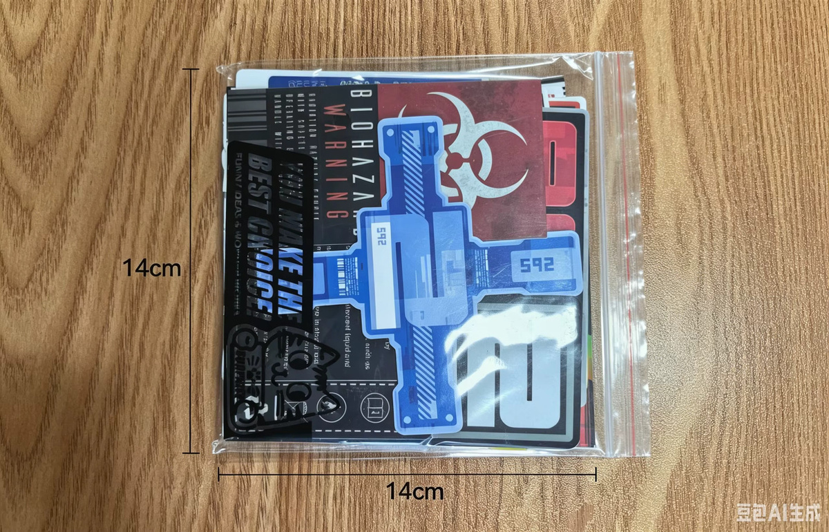 Bandai Cyberpunk-Warnschilder im Industriestil, Gepäckdekorationsaufkleber - Bild 4