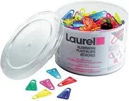 Laurel Büroklammern in Multicolor mit Kunststoffbeschichtung, 25 mm - Bild 1
