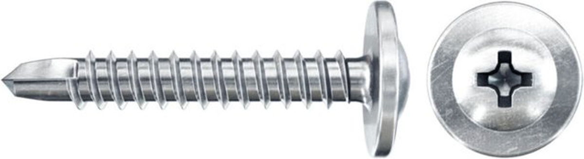 Fischer Profilverbindungsschrauben aus Metall, Kreuzschlitz Phillips, Silber, Durchmesser: 4,2 mm, Länge: 13 mm, 1000 Stück - Bild 2