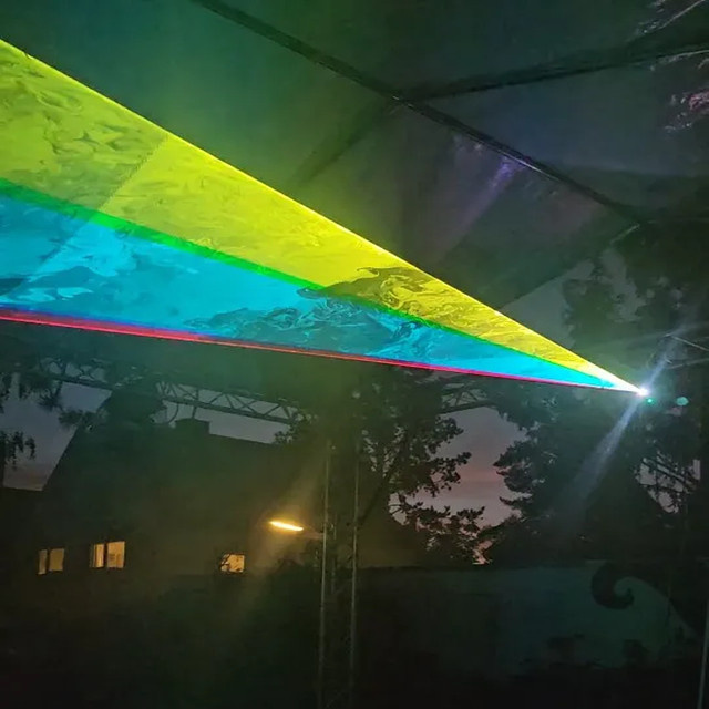 EMMA RGB Animations-Laserlicht 15W ILDA DMX Scanner Laserprojektor Multicolor für DJ, Party und Bühneneffekte - Bild 1