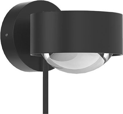 Top Light Puk! 80 Wall Avantgarde Wandleuchte in Anthrazit Matt mit klarem Glas - Bild 1