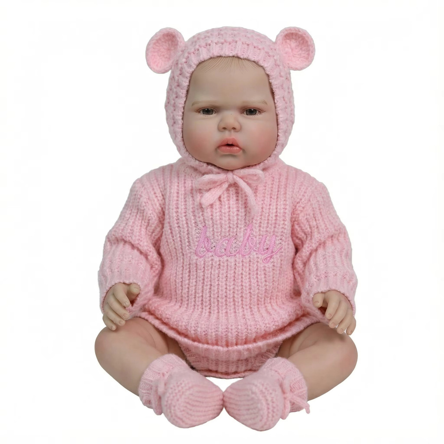 NPK Reborn-Babypuppe Pickle Awake, Mädchenpuppe, 19 Zoll, mit weichem Stoffkörper - Bild 2