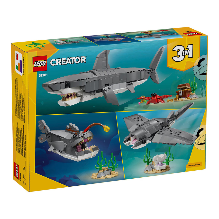 LEGO Creator Wilder Hai mit Schatztruhe Konstruktionsspielzeug ab 8 Jahren - Bild 5