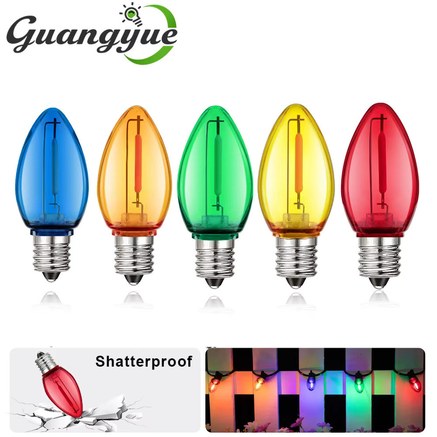 Grensk LED Ersatzlampe C7 Kerze, Mehrfarbig, 1 W, E12, DC24V - Bild 6