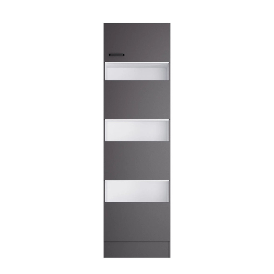 OPTIFIT Wäscheschrank Kiel420 Wäschesortierer Anthrazit Matt B/T/H: 60 x 57,1 x 210 cm - Bild 2
