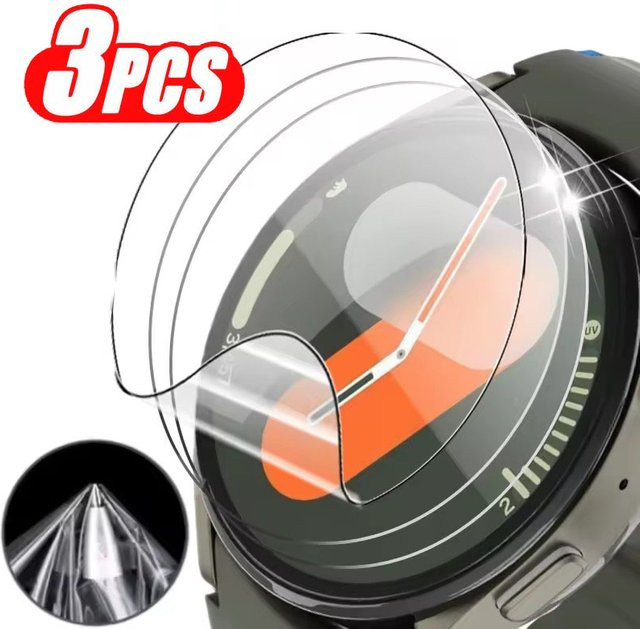 Samsung Hydrogelfolie für Galaxy Watch, 3 Stück, transparent - Bild 1
