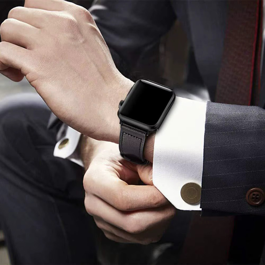 TINUORA Uhrenarmband Leder, Silikon, Herren - Bild 6
