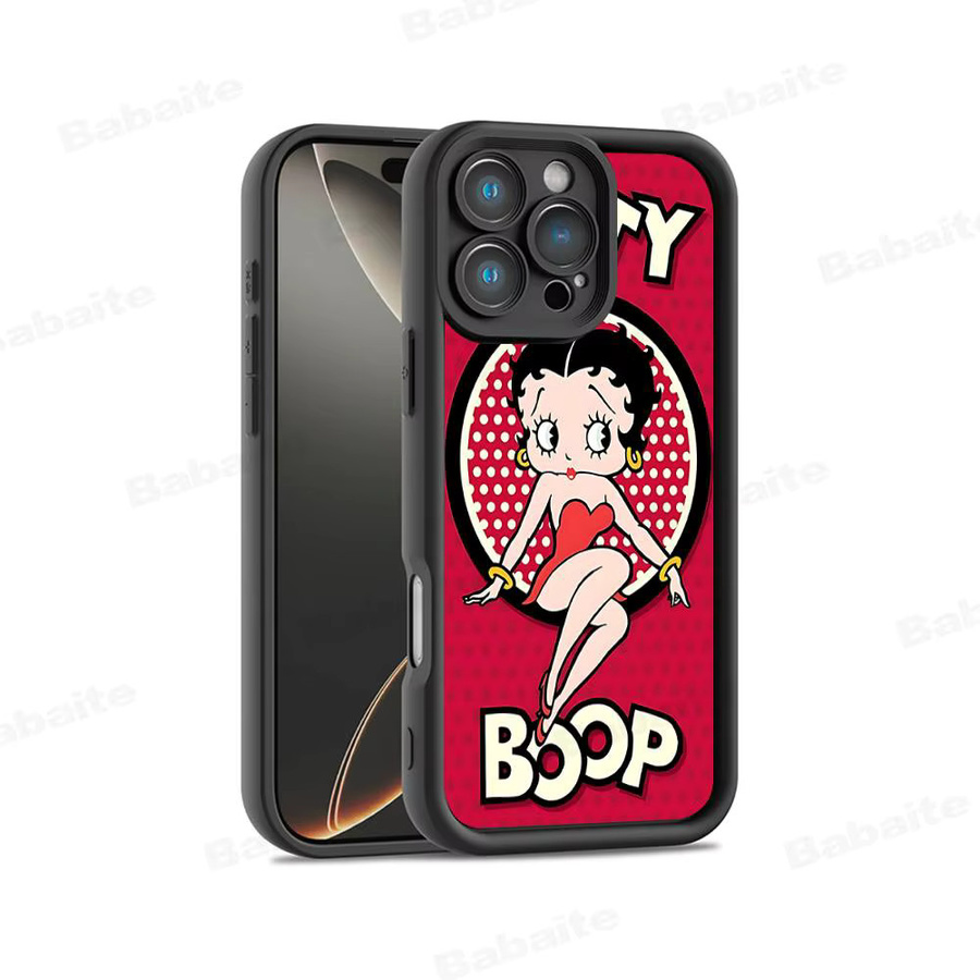Stoßfeste Silikon Handyhülle Anime B-Bettys B-Boops für iPhone 17 16 15 14 13 12 11 Pro Max Plus in Multicolour - Bild 7