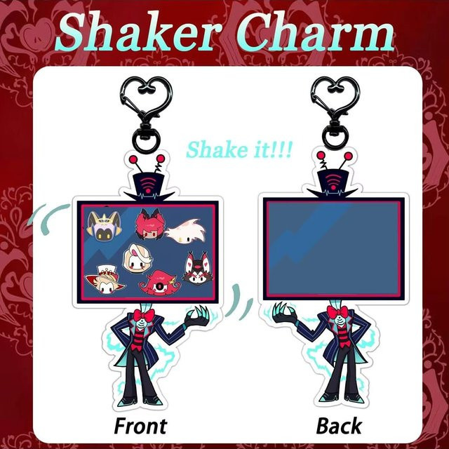 Hasbro Hazbin Hotel Shaker-Anhänger, 2D Acryl Shake-Schlüsselanhänger - Bild 1