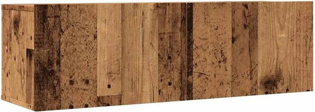 vidaXL 2er Set TV-Wandschränke in Altholz-Optik Braun, B/T/H: 100 x 30 x 30 cm - Bild 1