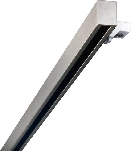 Mydeco Gardinenstangen-Set Smart 1-läufig für Gleiter, Silber, Deckenmontage, Länge: 240 cm - Bild 1