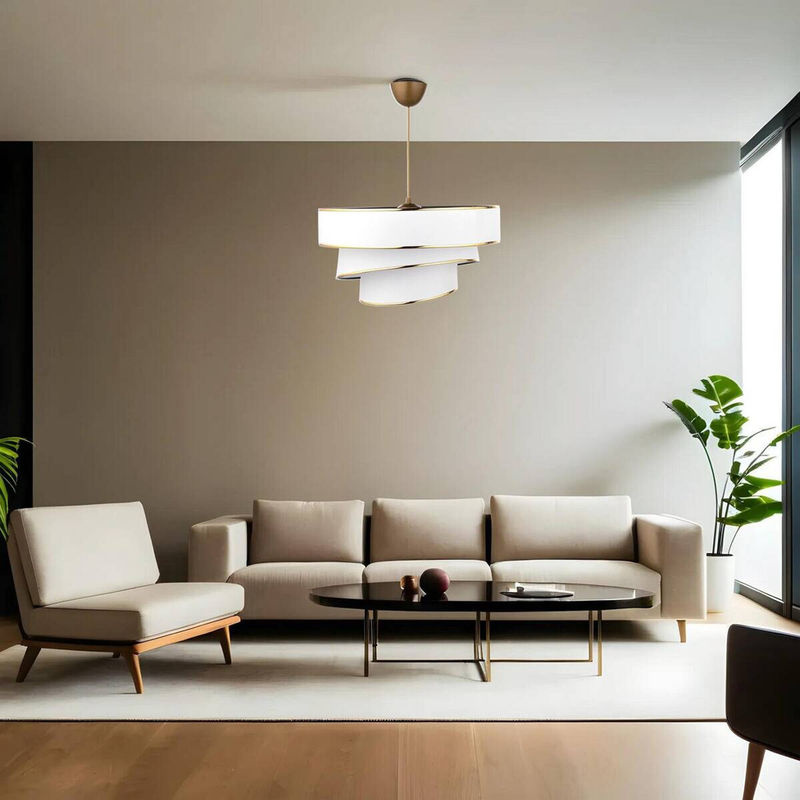 Opviq Pendelleuchte Couper in Gold mit E27 Fassung, Breite: 40 cm, Tiefe: 40 cm, Höhe: 72 cm - Bild 2