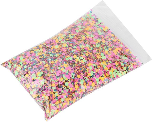 Koogeelife Nagelkunst Glitzer Flocken, beige, 50g, Unisex - Bild 1