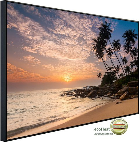 papermoon Infrarotheizung EcoHeat Palm Beach Sri Lanka mit Matt-Effekt in Bunt, App-Steuerung und Überhitzungsschutz - Bild 1