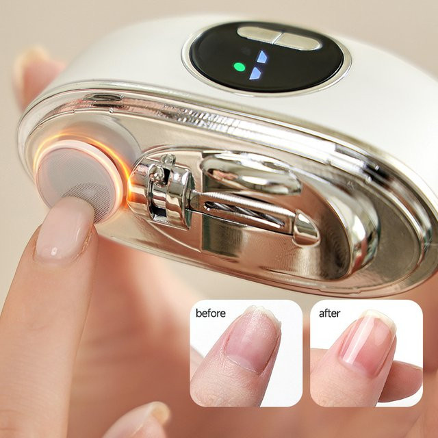 Sarmocare Elektrischer Nagelknipser mit LED-Licht, Lila, Unisex - Bild 1