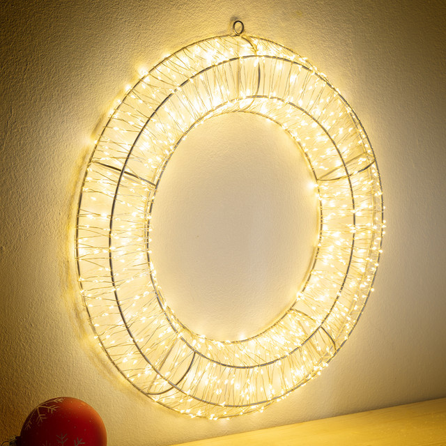 LED-Kranz mit Durchmesser 40 cm - Bild 1