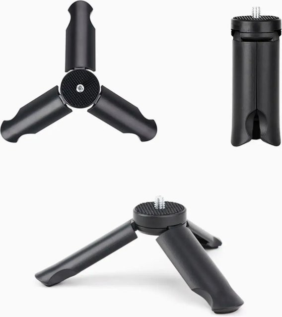 DJI Mini-Stativ für Osmo Pocket 3/4 mit 1/4-Zoll-Schraube und schwarzer Silikonbasis, tragbarer rutschfester Ständer für Vlog-Kameras - Bild 1