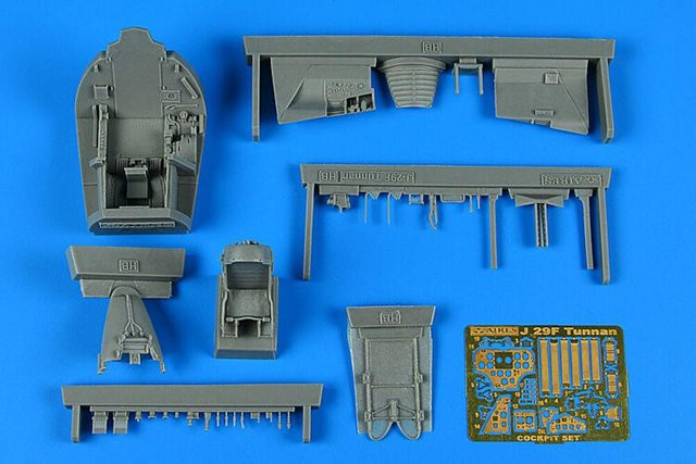 Aires Hobby Models SAAB J 29 Tunnan Cockpit Set, Zubehör, Kunststoff - Bild 1