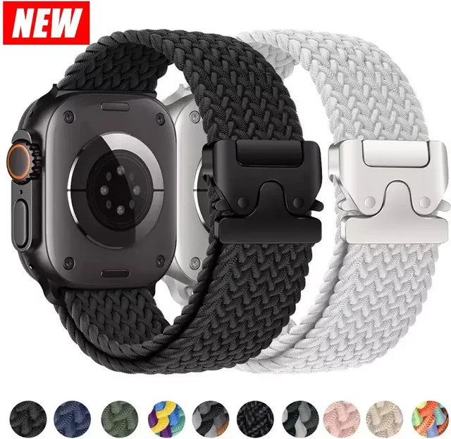 Apple Watch Sportarmband, geflochtenes Nylon, Unisex - Bild 1