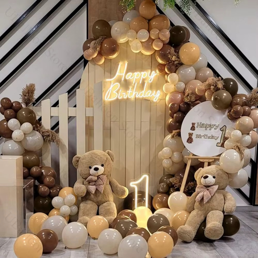 40-teiliges Boho-Ballon-Set in Braun, Gold und Weiß für deine Geburtstag-, Hochzeits- oder Party-Dekoration - Bild 3