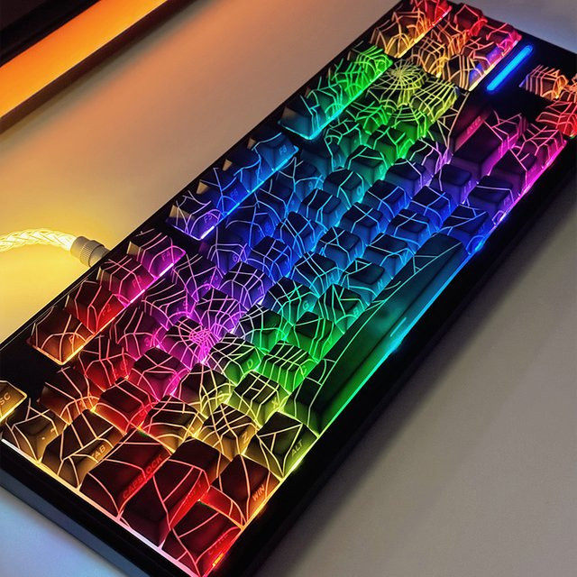 SMAILWOLF Spider Web PBT Tastenkappen für mechanische Gaming-Tastaturen - Bild 1