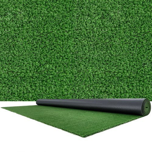 VEVOR Kunstrasen in Grün, Rollenmatte mit 1,5 cm Florhöhe, synthetischer Rasenteppich für Garten, Balkon und Outdoor-Bereich, B/T: 548,64 x 304,8 cm - Bild 1