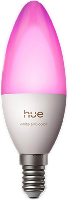 Philips Hue White & Colour Ambiance LED-Leuchtmittel Kerzenform E14, dimmbar, 500 lm, Weiß/Multicolor - Bild 2