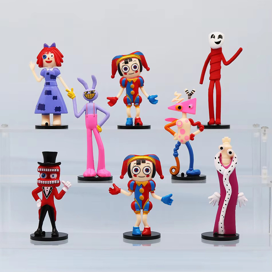 Bandai el increíble circo Digitale Ragatha Jax Pomni, Anime Figur, 8-teiliges Set - Bild 2
