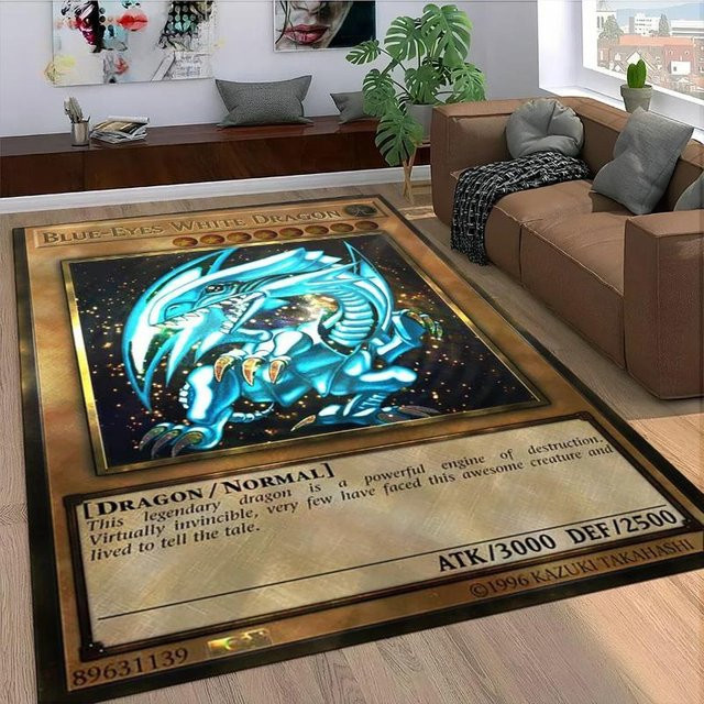 Warmth Home Yu-Gi-Oh Karten Teppich, Rutschfest und Maschinenwaschbar, B/B: 40 x 60 cm, Multicolor - Bild 1
