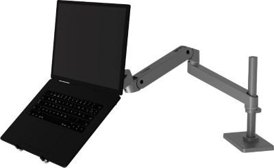 Ergotron LX Pro Monitorarm mit hoher Säule für 1 Display bis 34 Zoll, Tischhalterung, VESA 75x75 mm, Grau - Bild 2