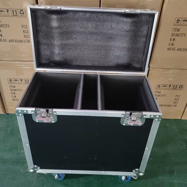 BAILIANGLIGHTS Flightcase für 19x40W Moving Head LED Bühnenlicht, stoßfestes Aluminium-Case in Schwarz mit Rollen - Bild 1