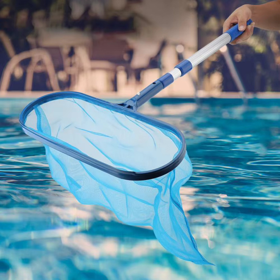JOCESTYLE Schwimmbad-Reinigungsnetz Leaf Rake Deep Bag mit Müllskimmer für Pool und Spa in Blau - Bild 3