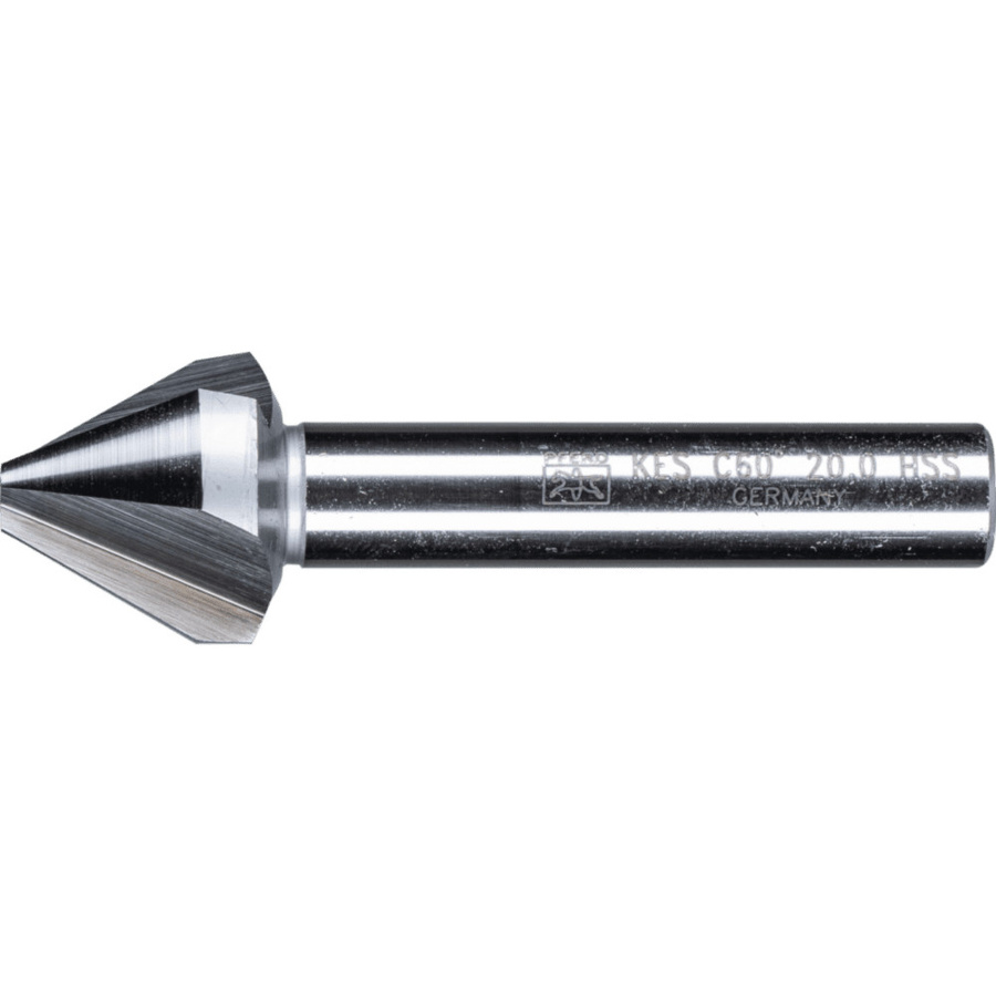 PFERD HSS Kegelsenker und Entgratsenker DIN 334 C 60 Grad Durchmesser: 20 mm, Schaft-Durchmesser: 10 mm, Farbe: Silber - Bild 2