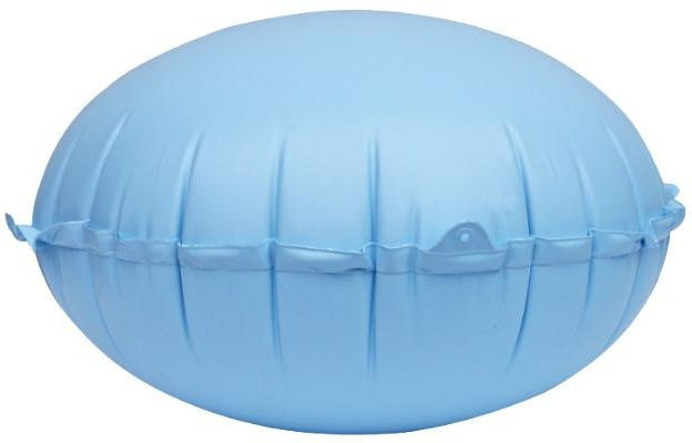 Aimo Winter Pool Kissen aus dickem PVC, runde Form, blau, 2 Stück - Bild 1