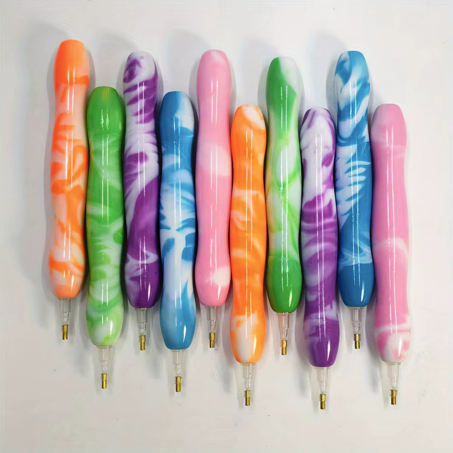 Diamant-Malstift Set mit 6 Spitzen in Lila und Multicolour für Erwachsene - Bild 2
