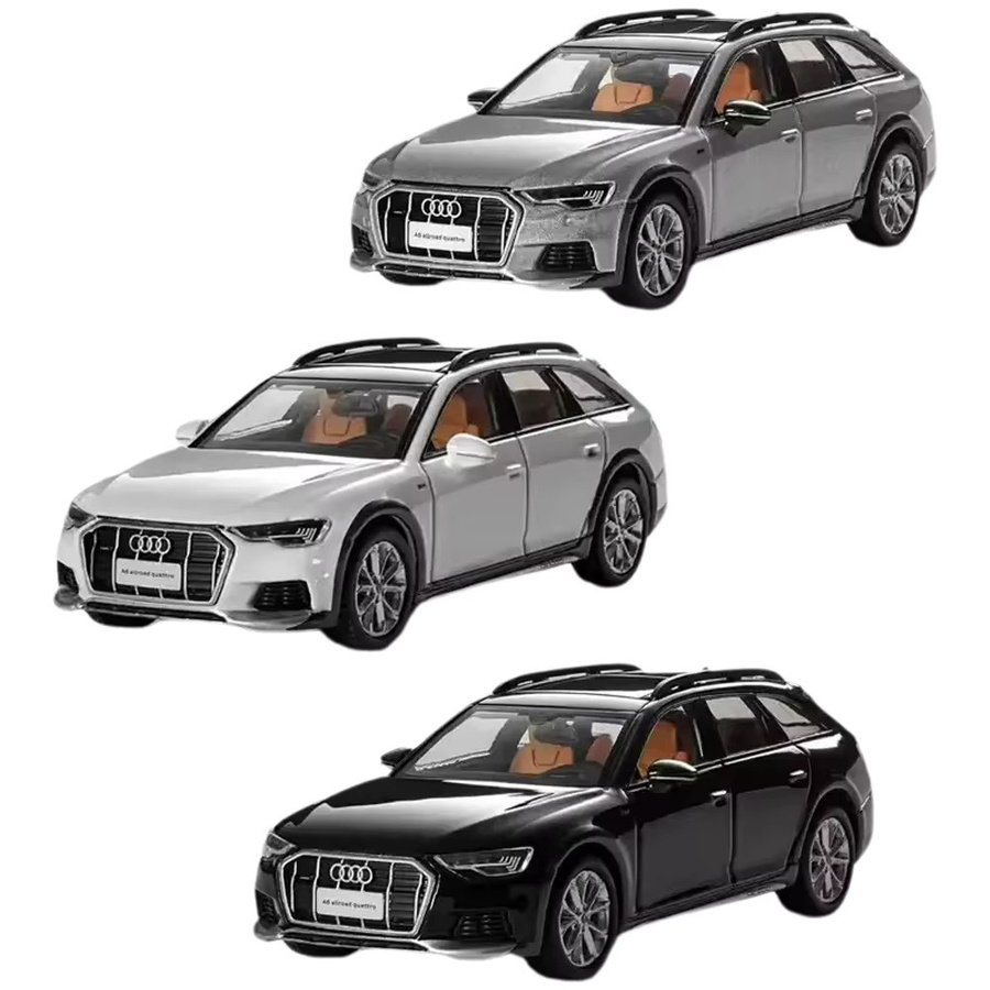 MASSDI A6 Allroad AD1700 AD1701 AD1704 Automodell, 1:64, Metall, Weiß, Bunt / Mehrfarbig - Bild 1