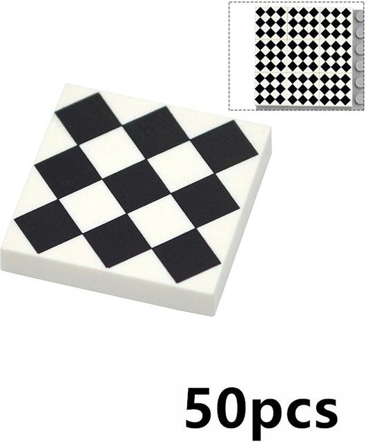 Bedruckte Fliese 2x2, Bausteine, 50-teiliges Set, ab 3 Jahren - Bild 1