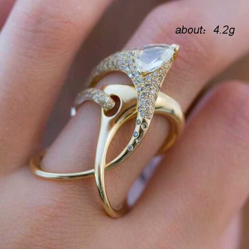 Huitan Damenring, Gold, Zirkonia - Bild 3