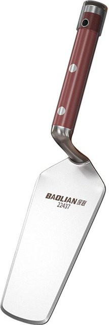 BAOLIAN Maurerkelle aus Edelstahl in Silber mit doppelseitigem gebogenem Griff für Putz- und Mauerwerksarbeiten - Bild 1