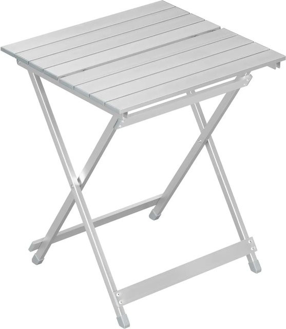 WOLTU Klapptisch aus Aluminiumlegierung in Silber für Garten, Camping und Balkon, B/T/H: 59,5 x 47,0 x 25,0 cm - Bild 1