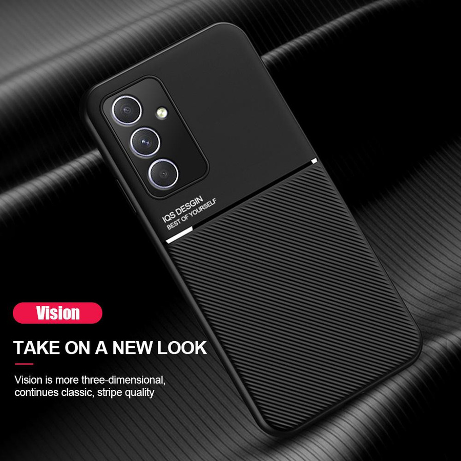 Rutschfeste Magnetische Handyhülle für Samsung Galaxy A15 4G in Schwarz mit eingebautem Autohalter - Bild 2